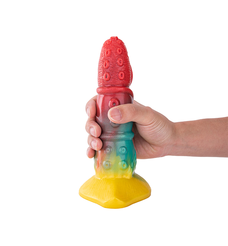 Dildo del drago cattivo con stampa a trasferimento termico