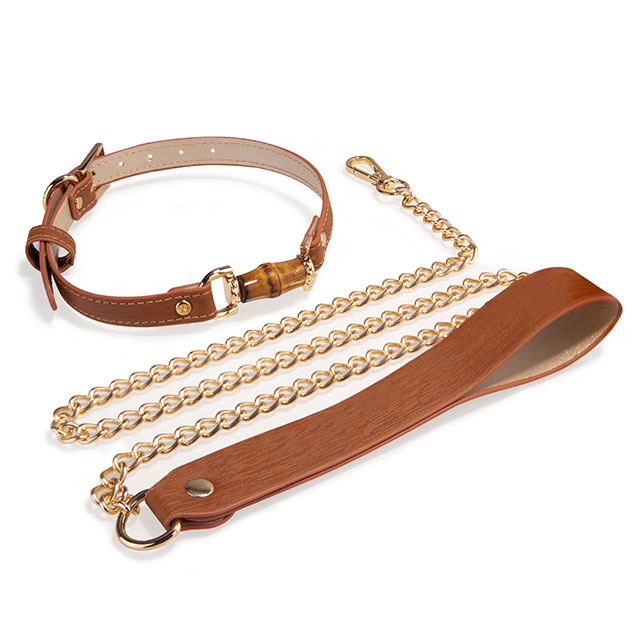 SM Products Collare per collo in pelle di stile di lusso Collare per sesso per collare da donna e regali a catena per coppia