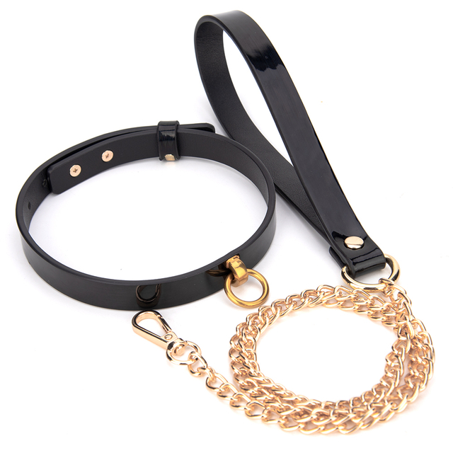 Vrouwen Rollenspel Luxe Kraag en Seksspeeltjes Verstelbare Slave Terughoudendheid Producten voor volwassenen SM Bondage Kraag voor koppels