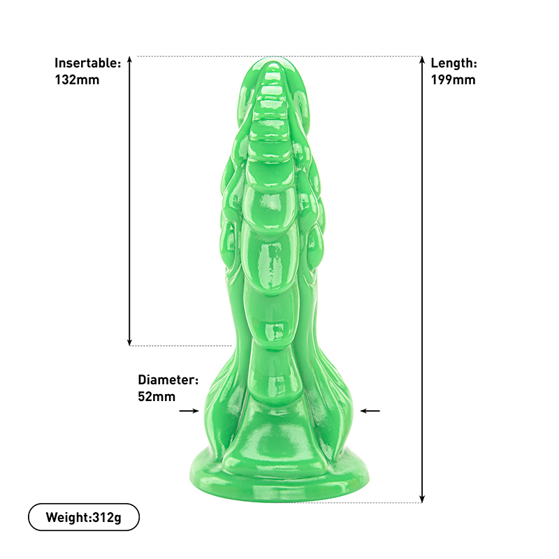 Spielzeug f&uuml;r Erwachsene im Gro&szlig;handel, Fantasy-Buntdrache-Monster-Dildo mit gro&szlig;em, dickem Design und exklusiven Funktionen