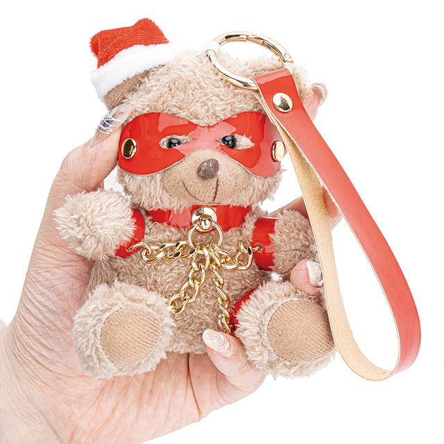 Kink Slave Bear Adult Sex Toys sleutelhanger PU-leer