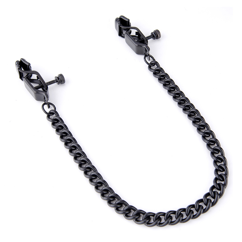  Freundliche, meistverkaufte verstellbare Nippelklemmen mit Kettenhalskette f&uuml;r BDSM