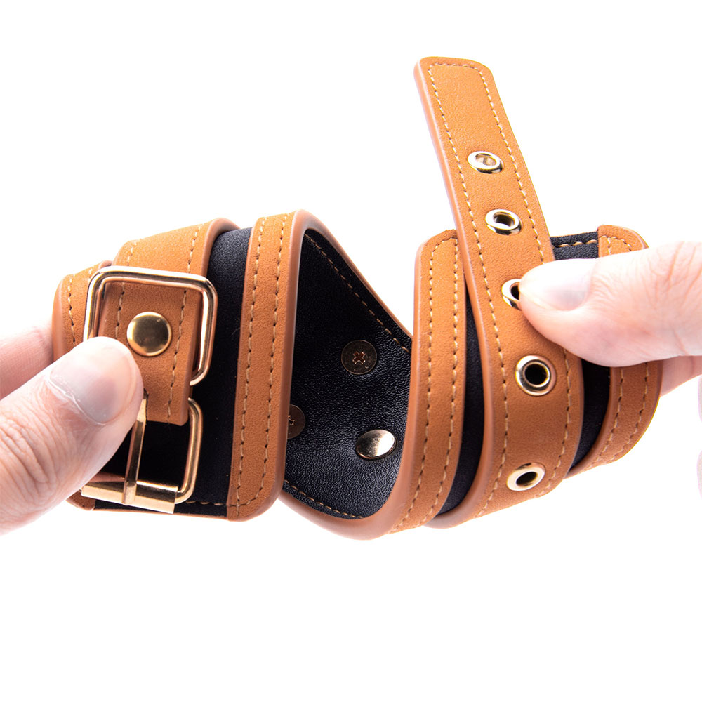 PU-Leder-Handschellen f&uuml;r Erwachsene, erotisches Spielzeug f&uuml;r BDSM-Fesselung und SM-Bondage