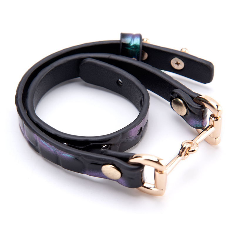 Hochwertige Fu&szlig;fesseln aus PU-Leder f&uuml;r sinnliches Bondage-Spiel, SM-Sexspielzeug f&uuml;r Erwachsene, verstellbar, langlebig, BDSM-Bondage-Set