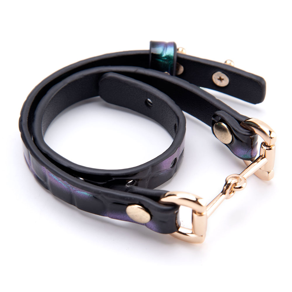 Hochwertige Fu&szlig;fesseln aus PU-Leder f&uuml;r sinnliches Bondage-Spiel, SM-Sexspielzeug f&uuml;r Erwachsene, verstellbar, langlebig, BDSM-Bondage-Set