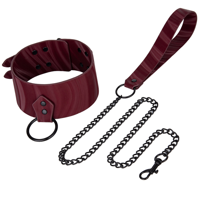 ベストセラーの炎 PU レザー ボンデージ首輪拘束ネック首輪カップルの BDSM プレイ用
