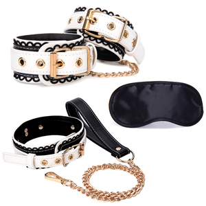 3 st&uuml;cke Set Bett Bondage Set Zur&uuml;ckhaltung Erwachsene Spiel G&uuml;rtel Sex Handschellen Nippel Klemme Peitsche Kragen Kit Sex Spielzeug f&uuml;r Paar Sex Zubeh&ouml;r