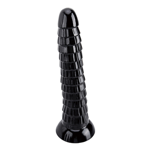 Lungo dildo nero con circonferenza spessa per giochi anali gay e di coppia Materiale sicuro per il corpo Design del pene enorme