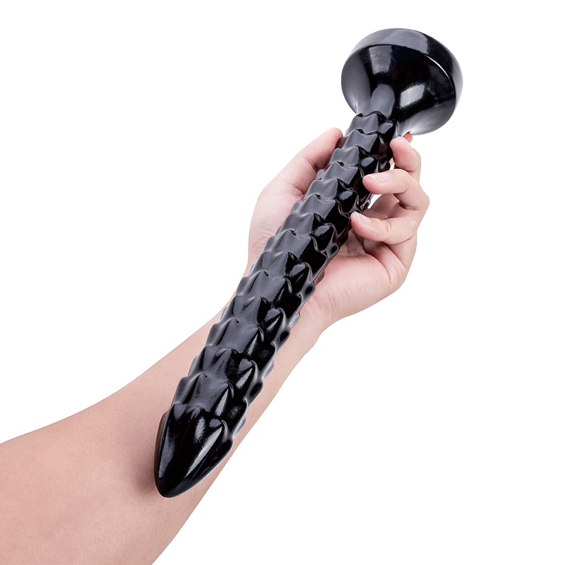 熱い販売のファンシー工場カスタムカップルマッサージおもちゃ卸売黒の長くて薄いディルド