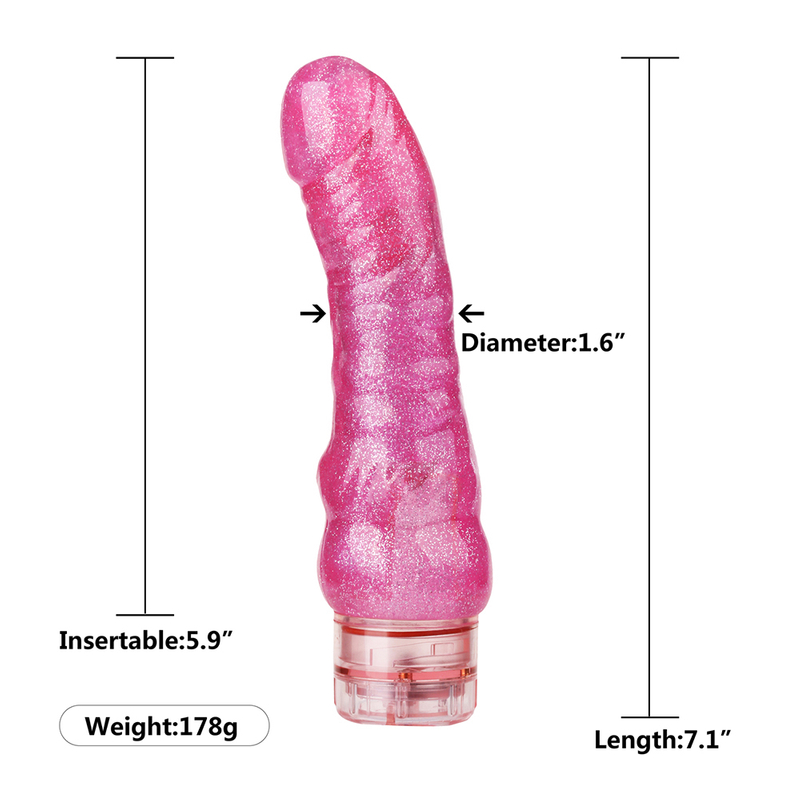 TPR Blue Lucency-vibratordildo voor dames Anale dildo's