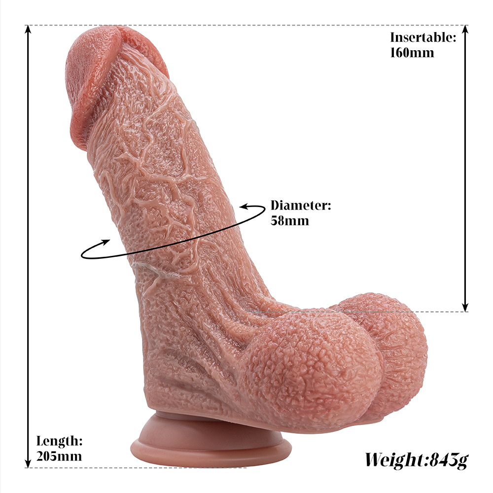 Dildo realistico per adulti con ventosa emulatore gigante