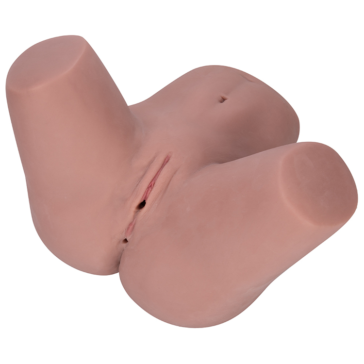 Hete verkopende zachte siliconen realistische vagina-sekspop voor mannen