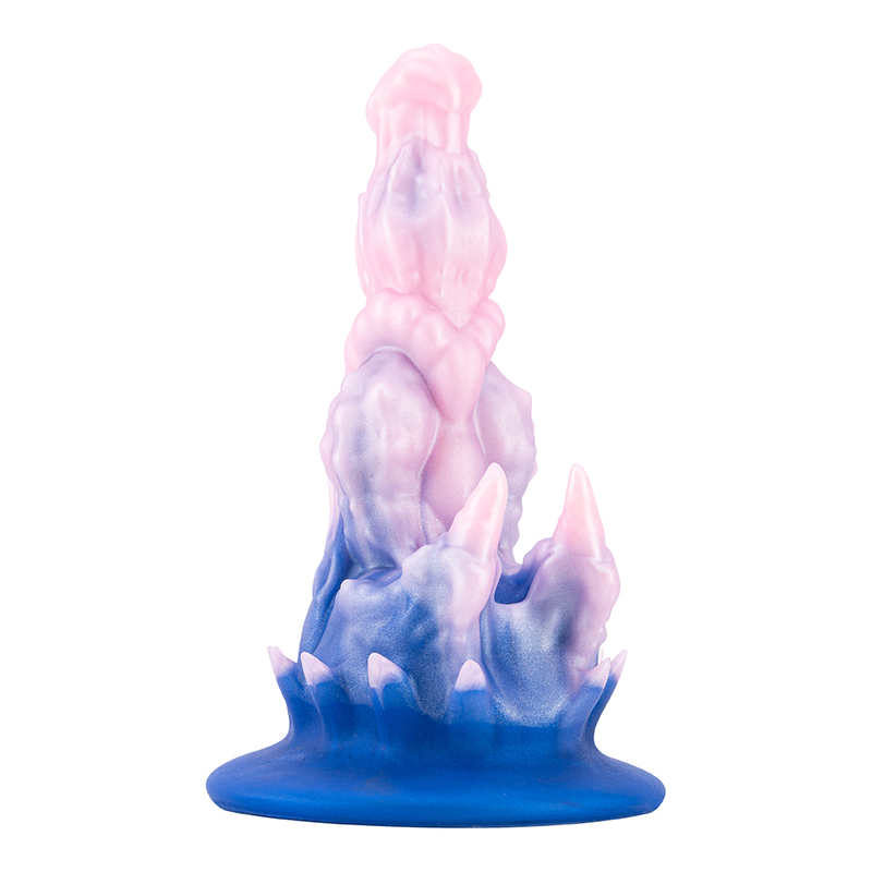 Il dildo spesso e mostruoso di Ultimate Beast con una forte ventosa e un nodo per un intenso gioco fantasy
