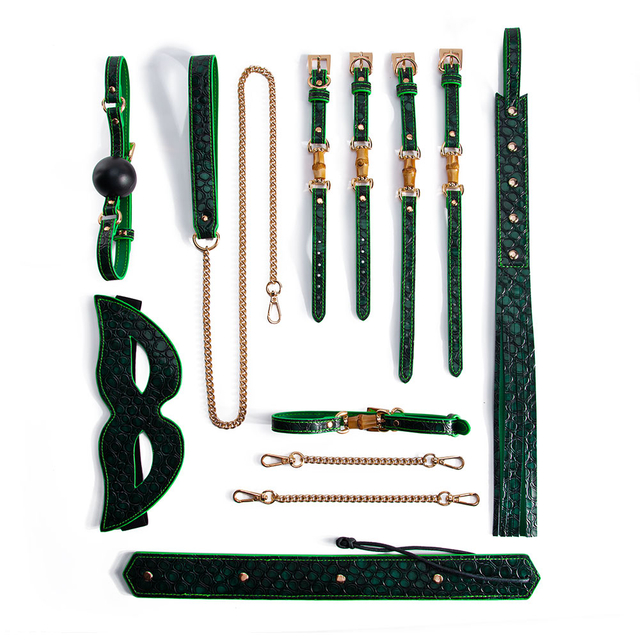 Restrizione di schiavit&ugrave; all'ingrosso della fabbrica Set di bondage da letto da 7 pezzi Giocattoli fetish