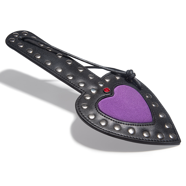 Schwarzes Hreat PU-Leder Spanking Paddle Slap Clap Flap Whip On Butt mit Flirt SM Sex Adult Game Toy f&uuml;r Frauen Mann Paar