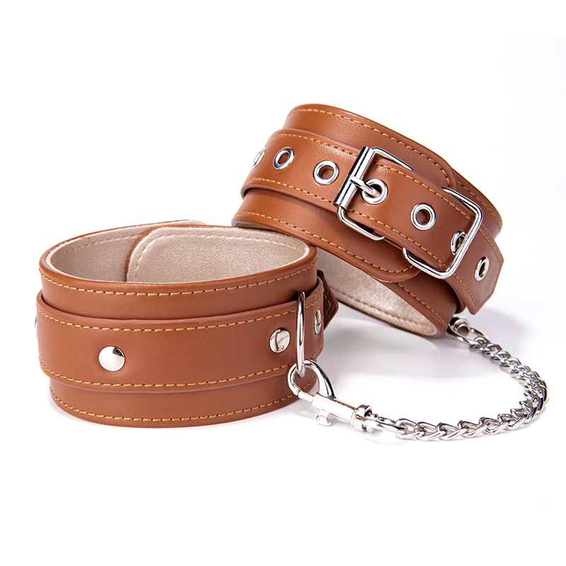 BDSM 에로틱 슬레이브 PU 가죽 BDSM 발목 수갑 Anklecuffs 섹스 게임 SM 제품 장난감