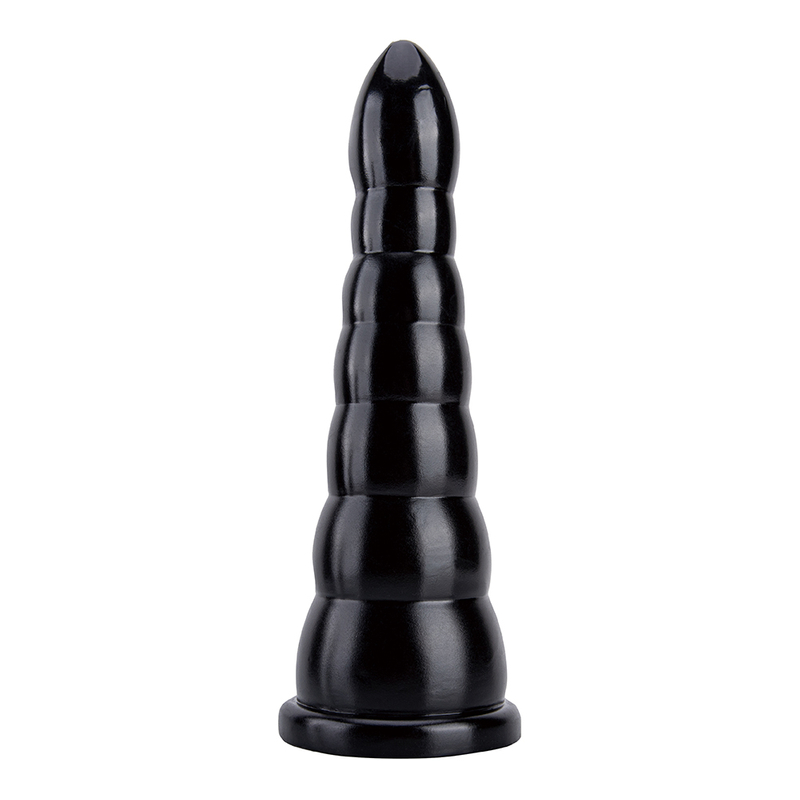 Lebensechter k&uuml;nstlicher Penisdildo, gro&szlig;es weiches schwarzes Fleischdesign mit PVC-Analplug f&uuml;r Frauen
